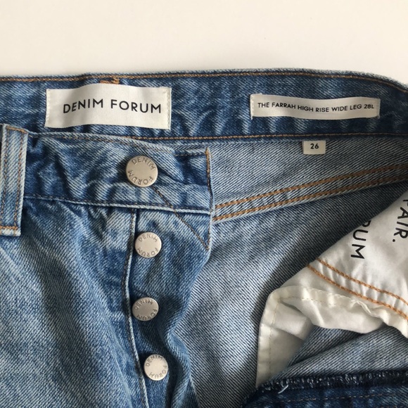 Denim Forum Farrah High Rise Wide Leg - Picture 3 of 10